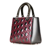 Anselm Reyle Medium Metallic Lambskin Cannage Lady Dior
